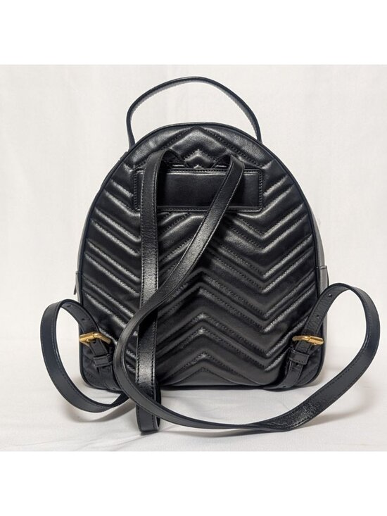 Gucci Appearance GG Marmont Leather Quilted Black Backpack main image 9